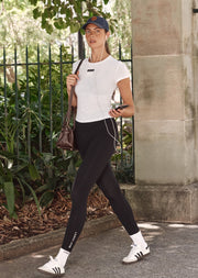 Lorna Jane Everyday Comfort Slim Rib T-Shirt - White