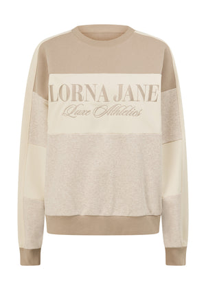 Lorna Jane Lorna Luxe Panelled Sweat - Latte Multi