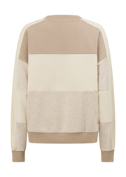 Lorna Jane Lorna Luxe Panelled Sweat - Latte Multi