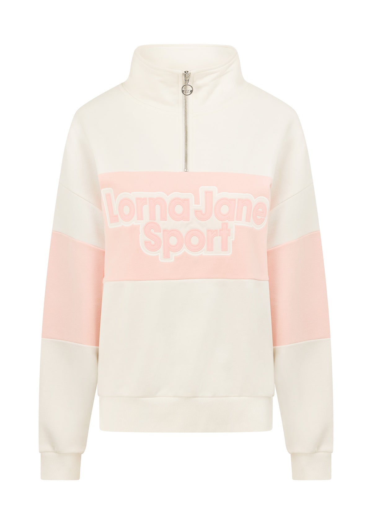 Lorna Jane Sports Quarter Zip Sweat - Porcelain
