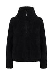 Lorna Jane Everyday Teddy Quarter Zip Sweat - Black