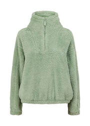 Lorna Jane Everyday Teddy Quarter Zip Sweat - Iced Matcha