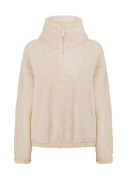 Lorna Jane Everyday Teddy Quarter Zip Sweat - Ivory