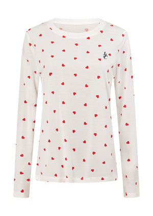 Lorna Jane Big Love Long Sleeve Lounge T-Shirt - Big Love Print