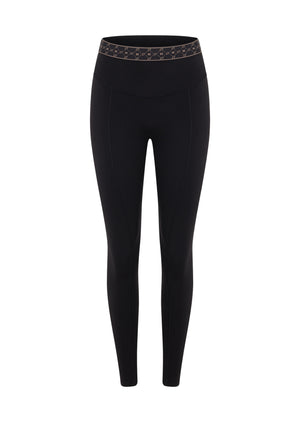 Lorna Jane High Definition Zip Pocket Full Length Leggings - Black