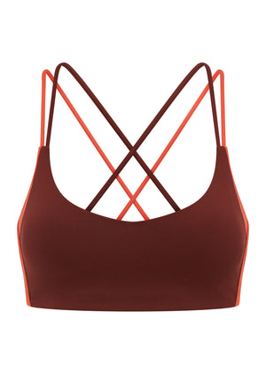 Lorna Jane Mindful Movement Sports Bra - Merlot