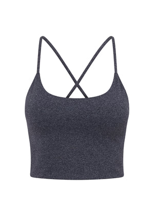 Lorna Jane Campus Classic Bra Tank Combo - Midnight Marl