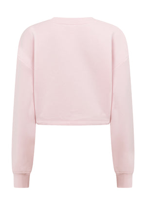 Lorna Jane Classic Cropped Sweat - Pale Peony