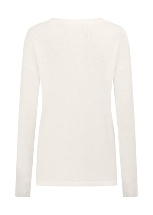 Lorna Jane Campus Oversized Long Sleeve Top - Porcelain