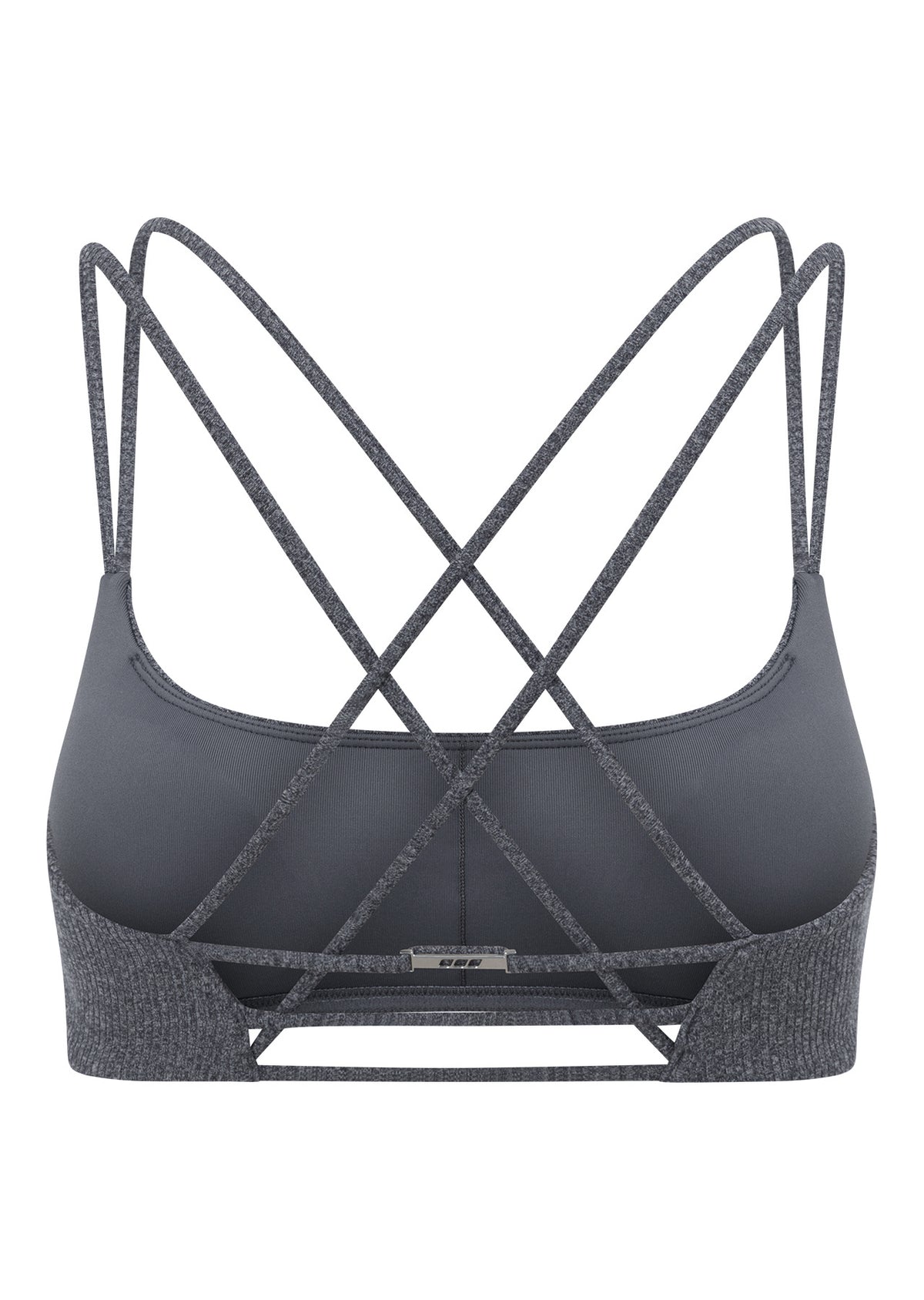 Lorna Jane Divine Rib All Day Sports Bra - Midnight Blue Marl