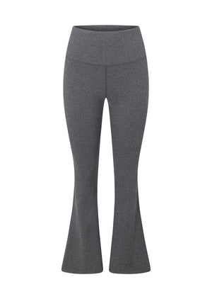 Lorna Jane Divine Rib Flared Leggings - Midnight Blue Marl