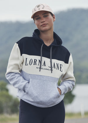 Lorna Jane Championship Oversized Fleece Hoodie - Multi