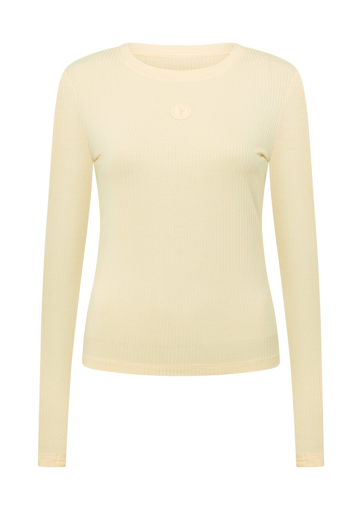 Lorna Jane Movement Long Sleeve Rib Top - Buttermilk
