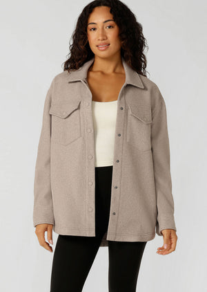 Lorna Jane Sunrise Shacket - Bone Marl