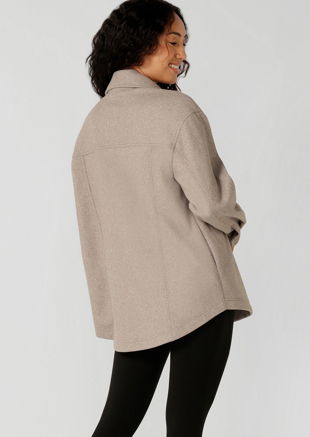 Lorna Jane Sunrise Shacket - Bone Marl