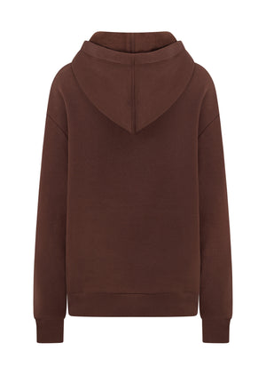 Lorna Jane Lounge Fleece Hoodie - Espresso