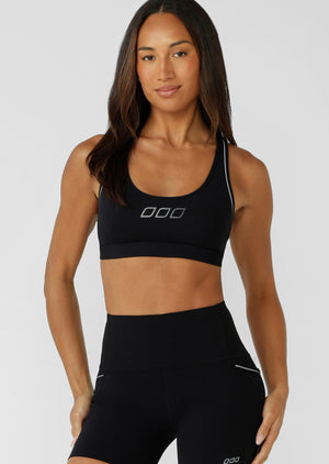Lorna Jane Peak Performance High Support Sports Bra - Recycled Black