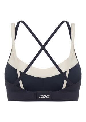 Lorna Jane Half Time Sports Bra - Platinum Navy