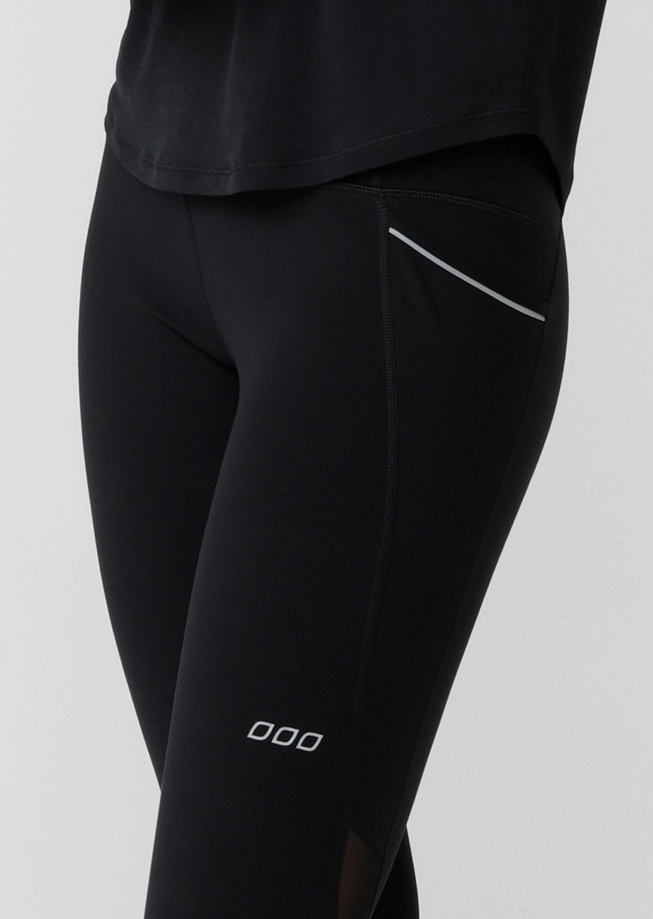 Lorna Jane Peak Performance 3 Pocket Ankle Biter Leggings - Recycled Black