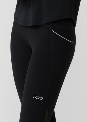 Lorna Jane Peak Performance 3 Pocket Ankle Biter Leggings - Recycled Black