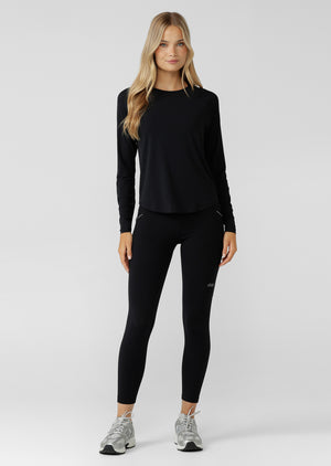 Lorna Jane Peak Performance 3 Pocket Ankle Biter Leggings - Recycled Black