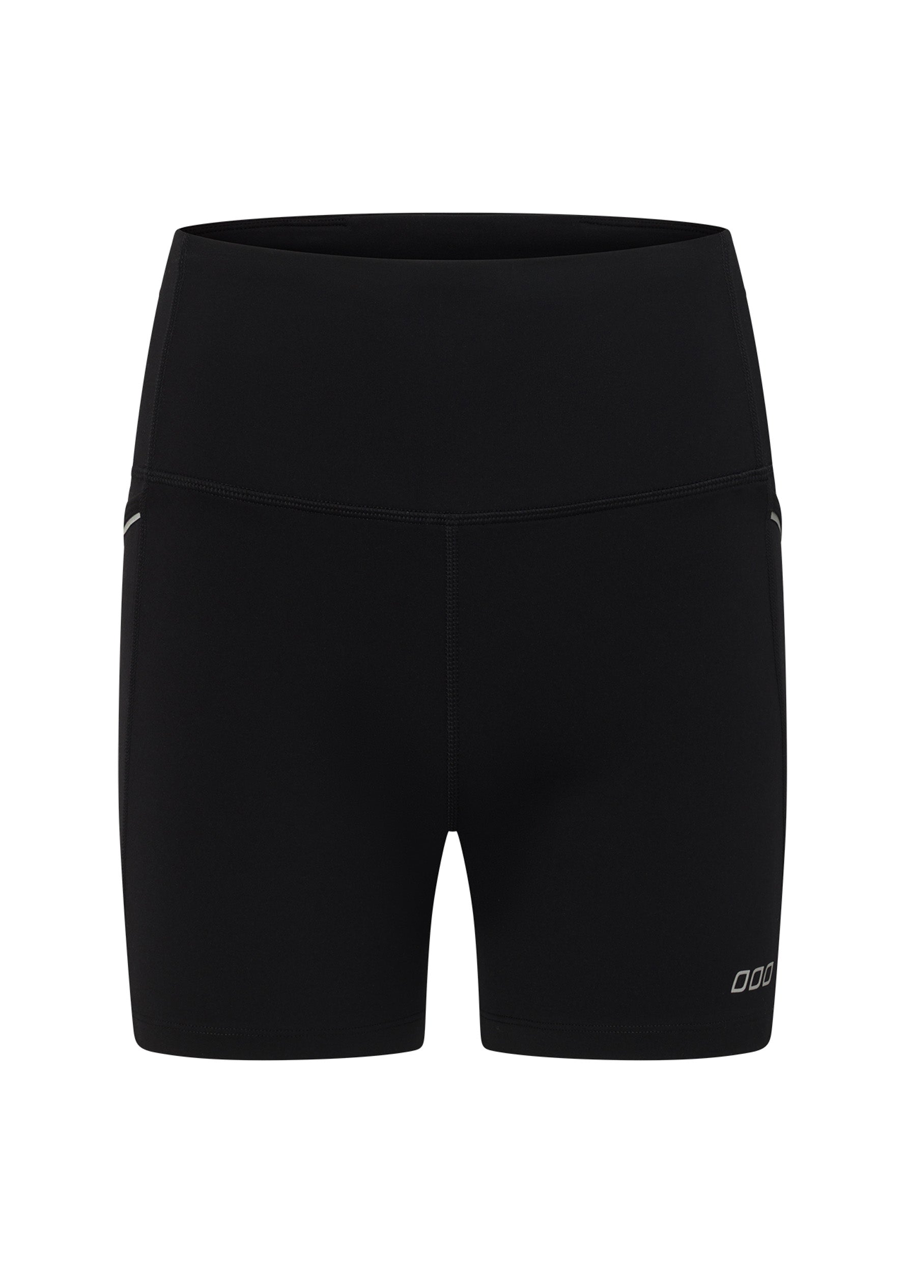 Lorna Jane Peak Performance 3 Pocket 12cm Bike Shorts - Recycled Black
