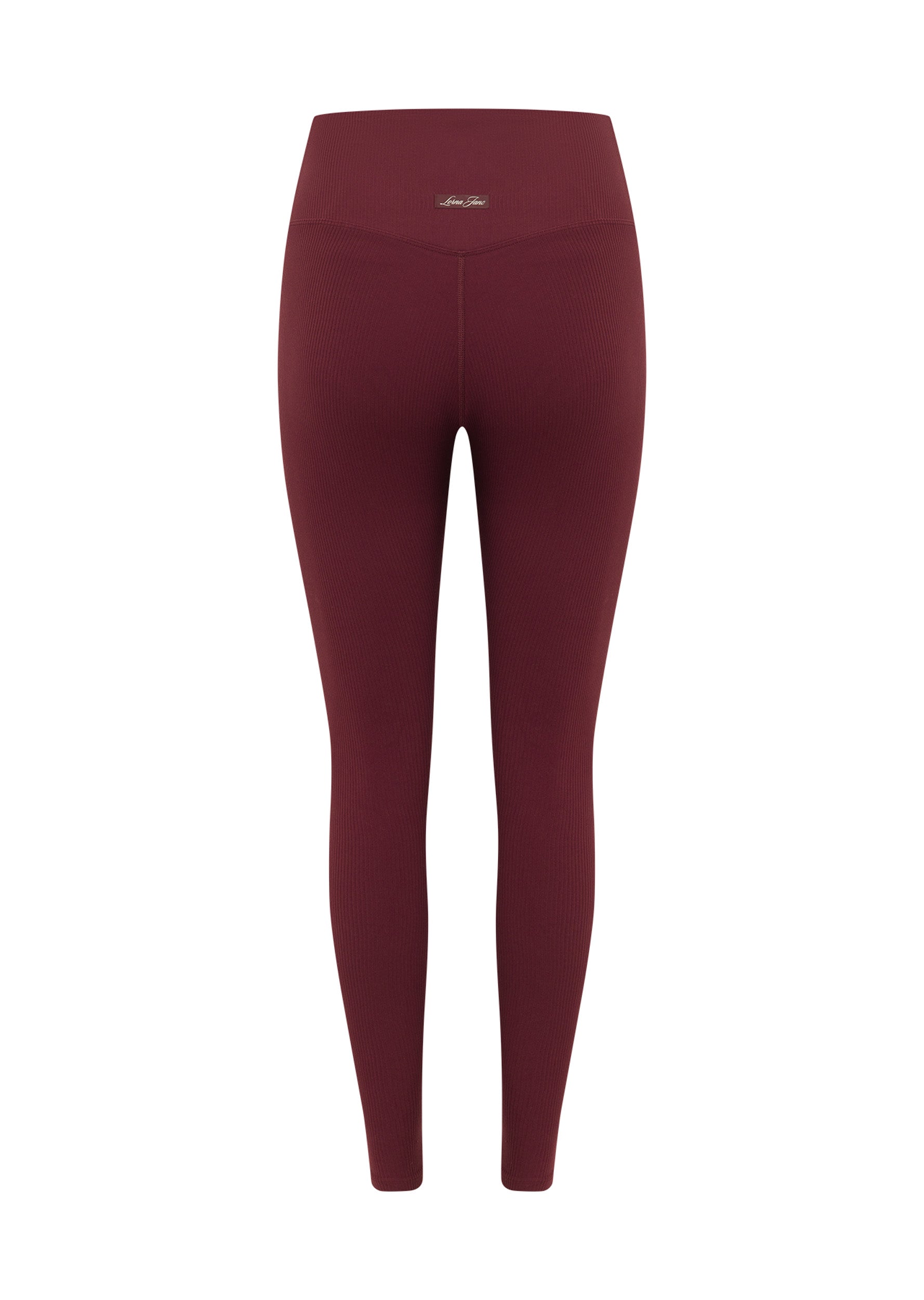 Lorna Jane Irresistible Rib Full Length Leggings - Cranberry