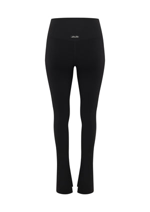 Lorna Jane Split Hem Full Length Leggings - Recycled Black
