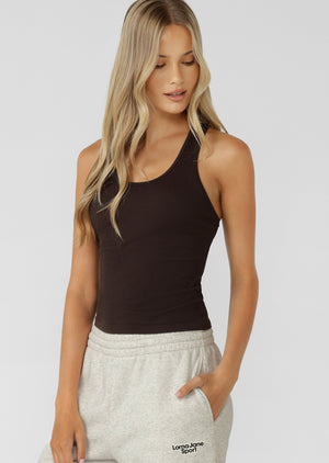 Lorna Jane All Sports Seamless Bra Tank Combo - Volcano