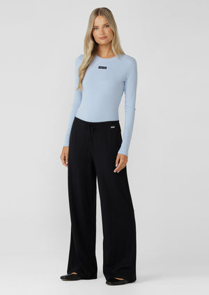 Lorna Jane Luxe Lounge Wide Leg Pants - Black