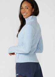 Lorna Jane Amy Polar Fleece Zip Through Jacket - Petal Blue