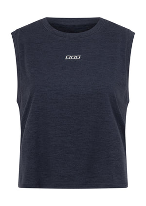 Lorna Jane Half Time Active Tank - Platinum Navy Marl
