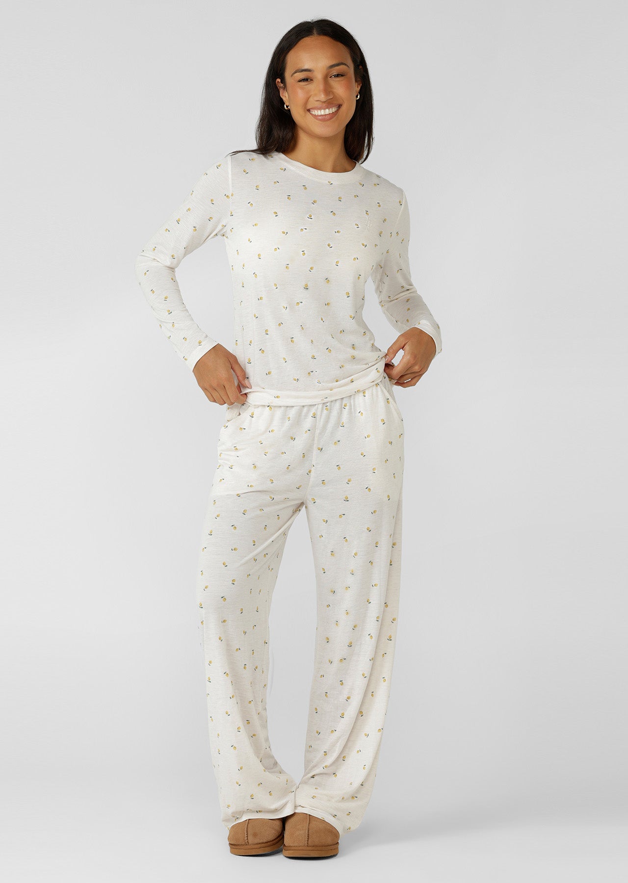 Lorna Jane Sweet Citrus Sleep Pants - Sweet Citrus Print