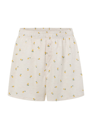 Lorna Jane Sweet Citrus Sleep Shorts - Sweet Citrus Print