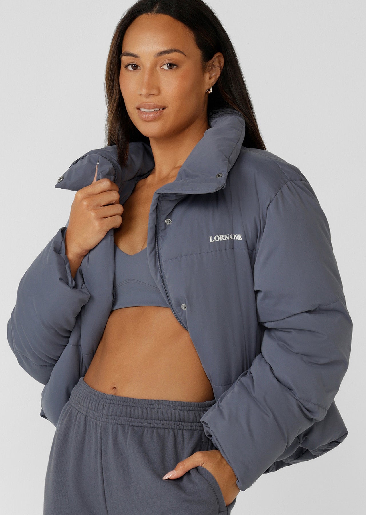 Lorna Jane Movement Puffer Jacket - Shadow