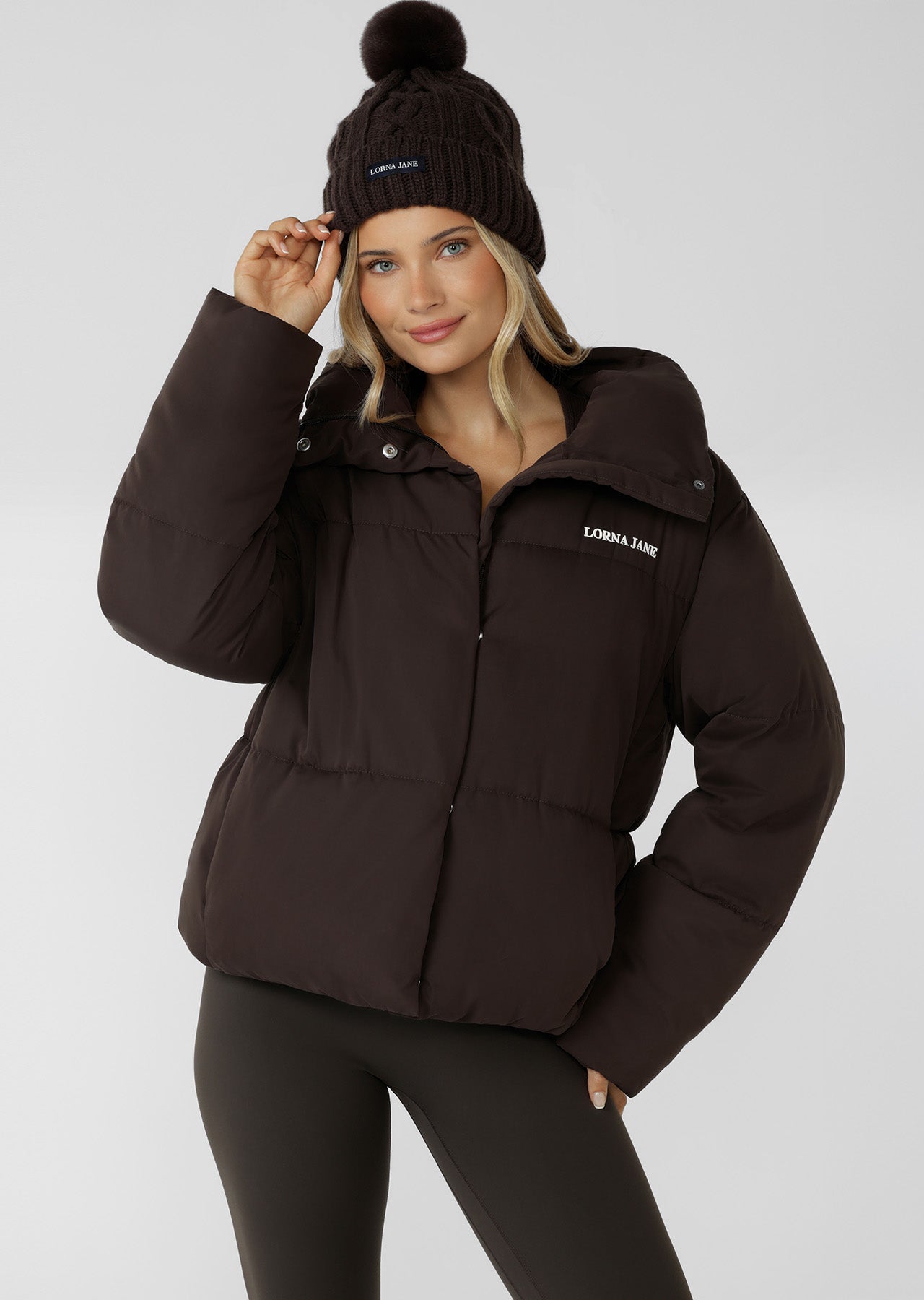 Lorna Jane Movement Puffer Jacket - Volcano