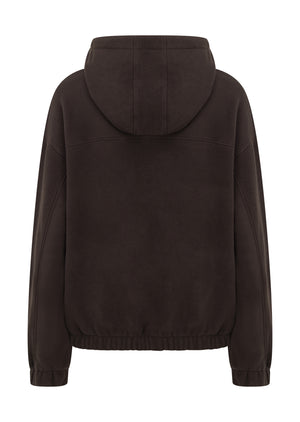 Lorna Jane Nova Polar Fleece Quarter Zip Hoodie - Volcano