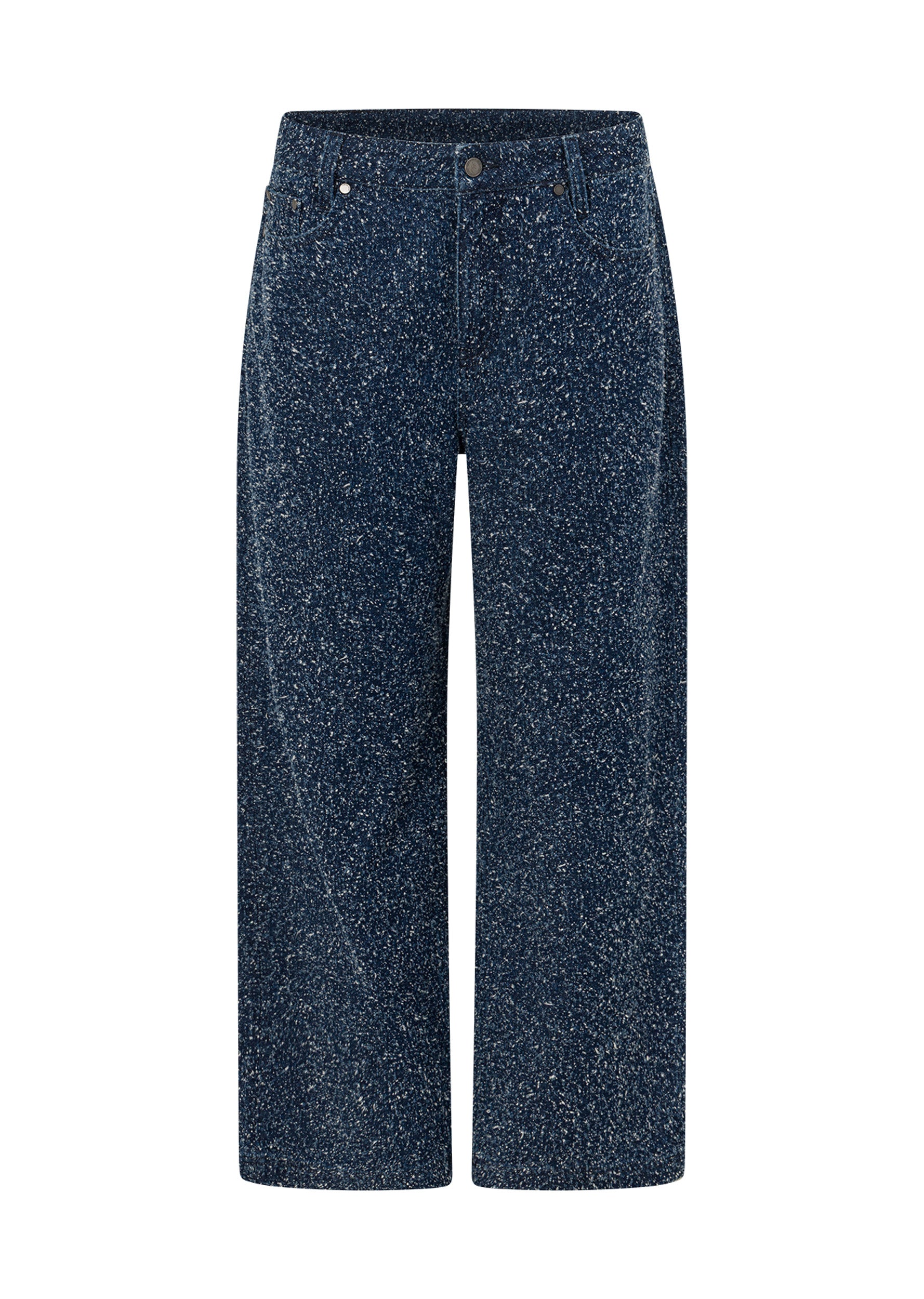 Lorna Jane Valentina Boucle Denim Pants - Dark Blue Boucle Denim