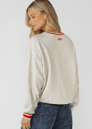 Lorna Jane Golden Era Sweat - Chalk Marl