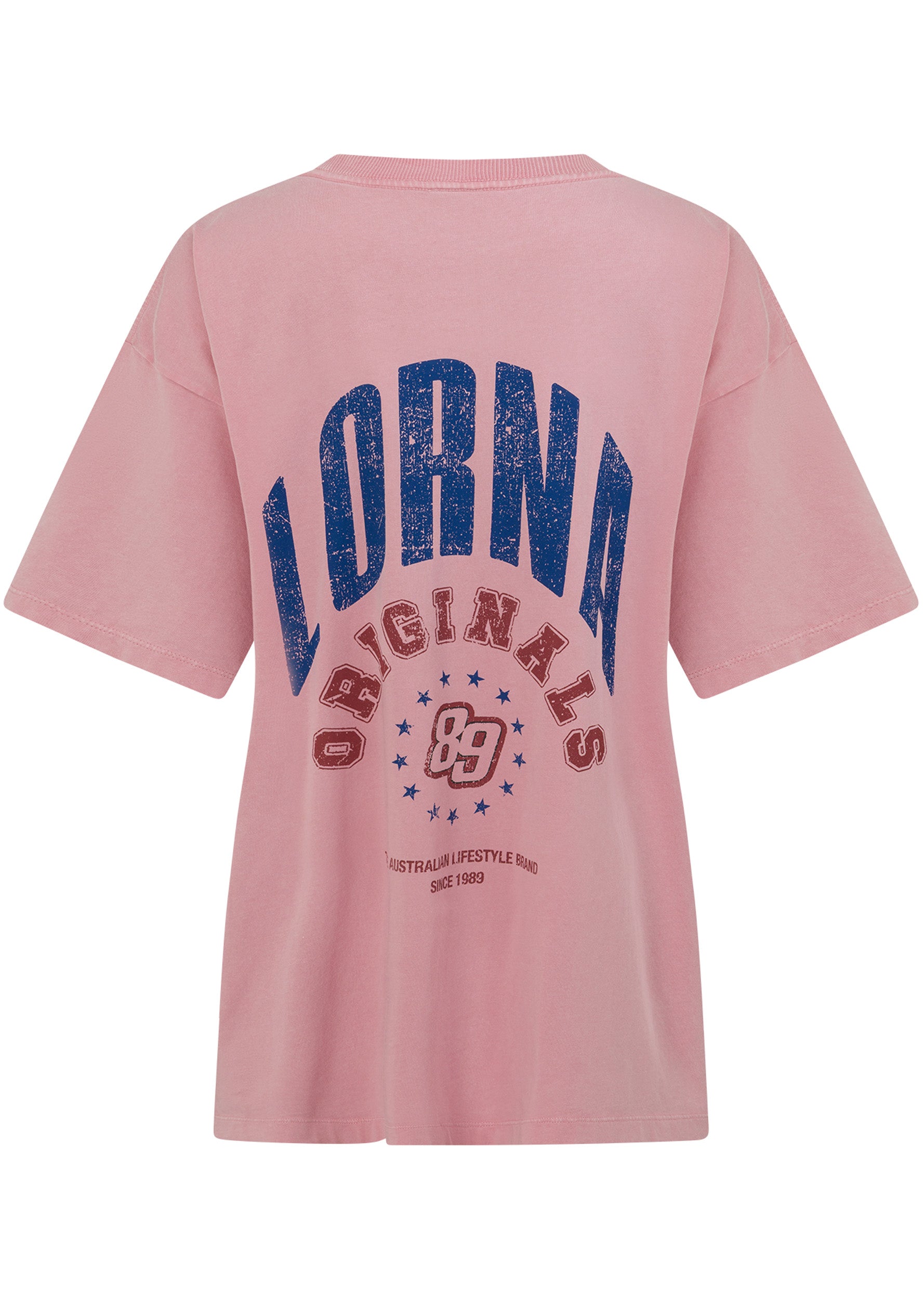 Lorna Jane Revival Washed Boyfriend T-Shirt - Washed Dusty Rose