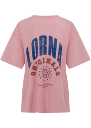 Lorna Jane Revival Washed Boyfriend T-Shirt - Washed Dusty Rose