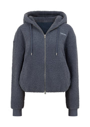 Lorna Jane Field Teddy Zip Through Hoodie - Shadow