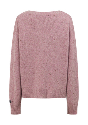 Lorna Jane Fairway Knit Jumper - Lush Pink Marl