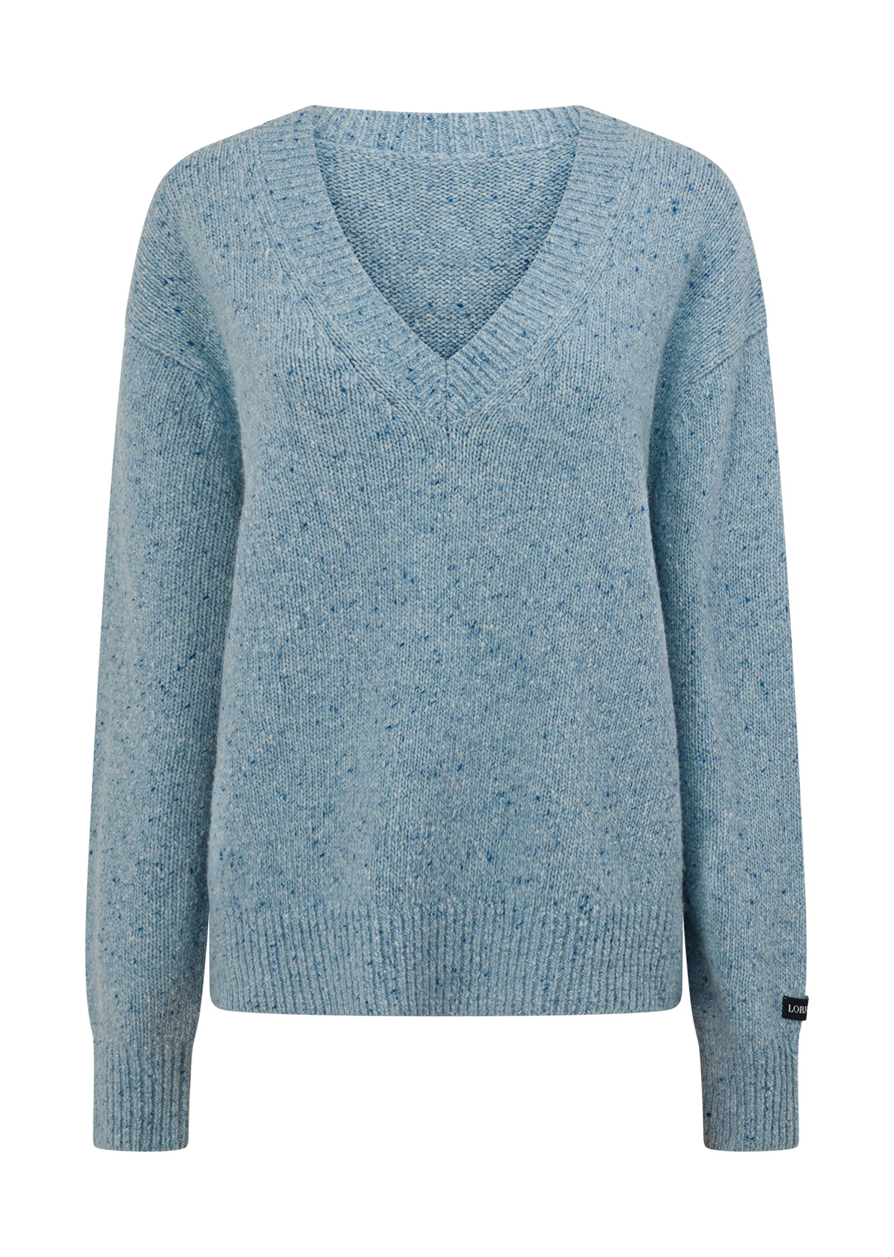 Lorna Jane Fairway Knit Jumper - Light Marine Blue Marl