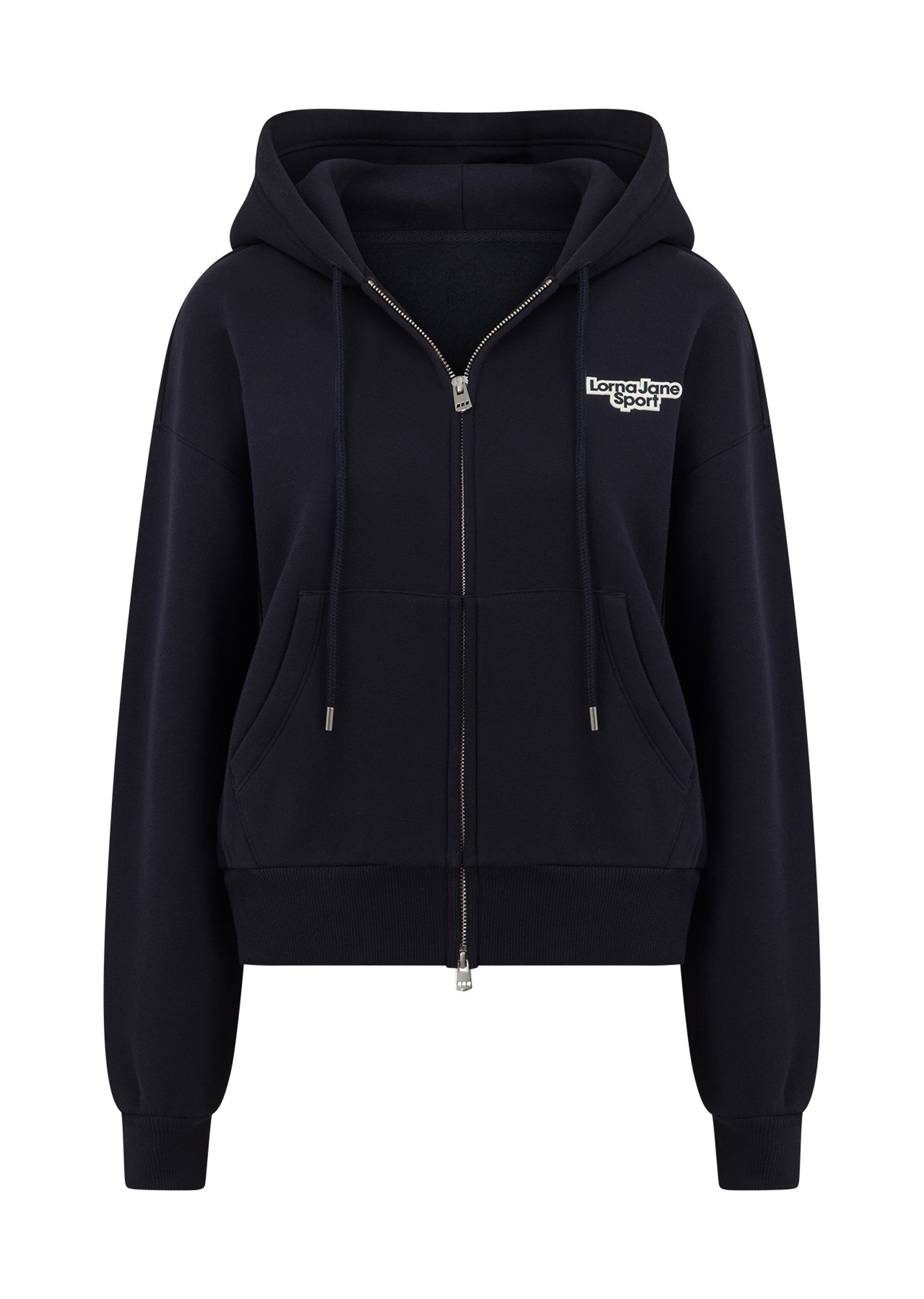 Lorna Jane Sport Mode Zip Through Hoodie - Midnight Blue