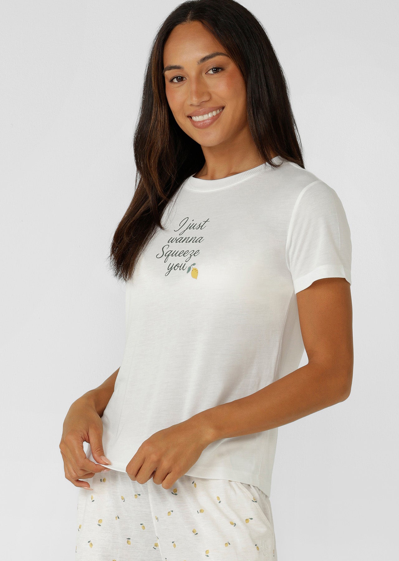 Lorna Jane Squeeze You Sleep T-Shirt - Porcelain