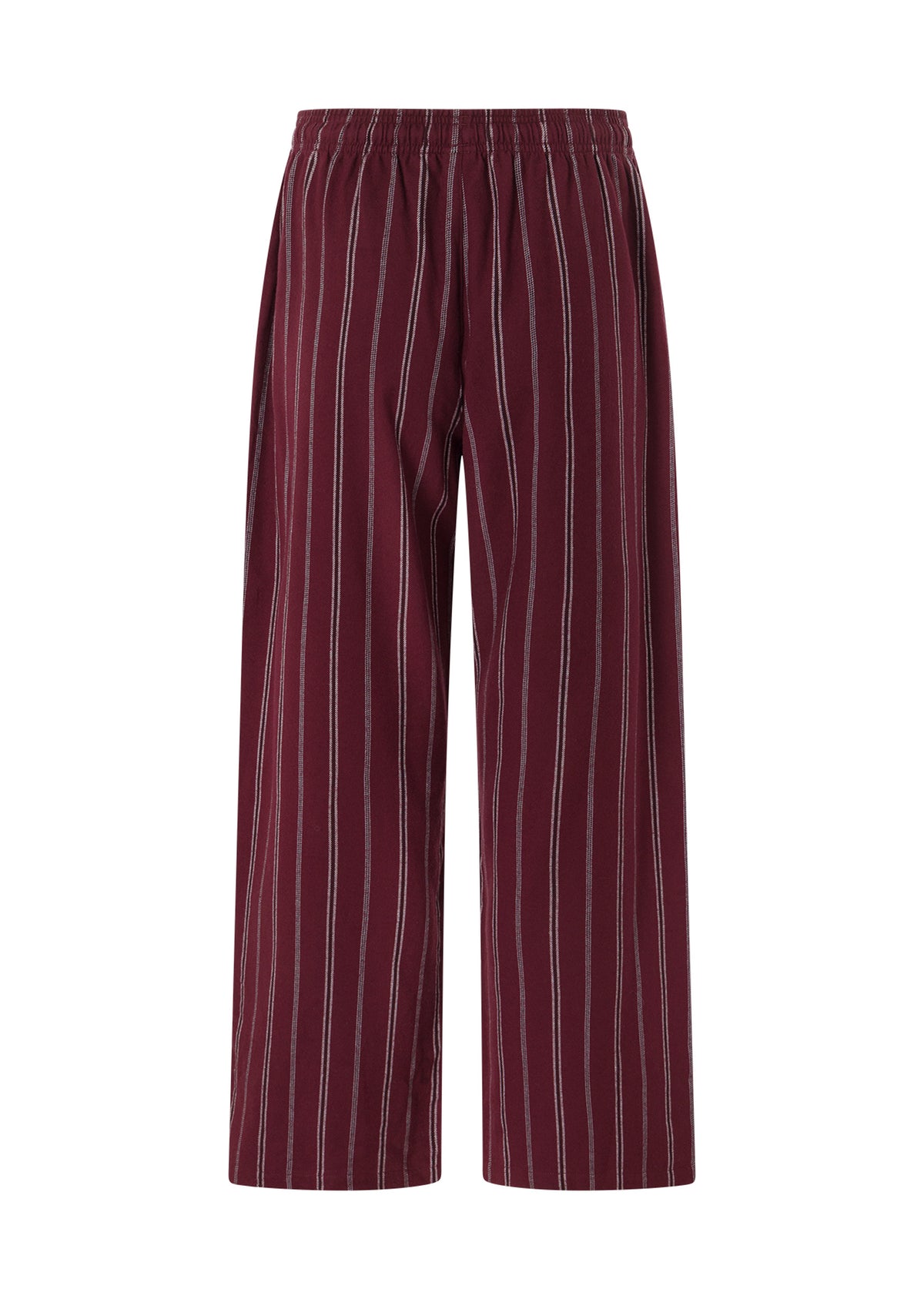 Lorna Jane Campus Stripe Flannel Lounge Pants - Cranberry Stripe