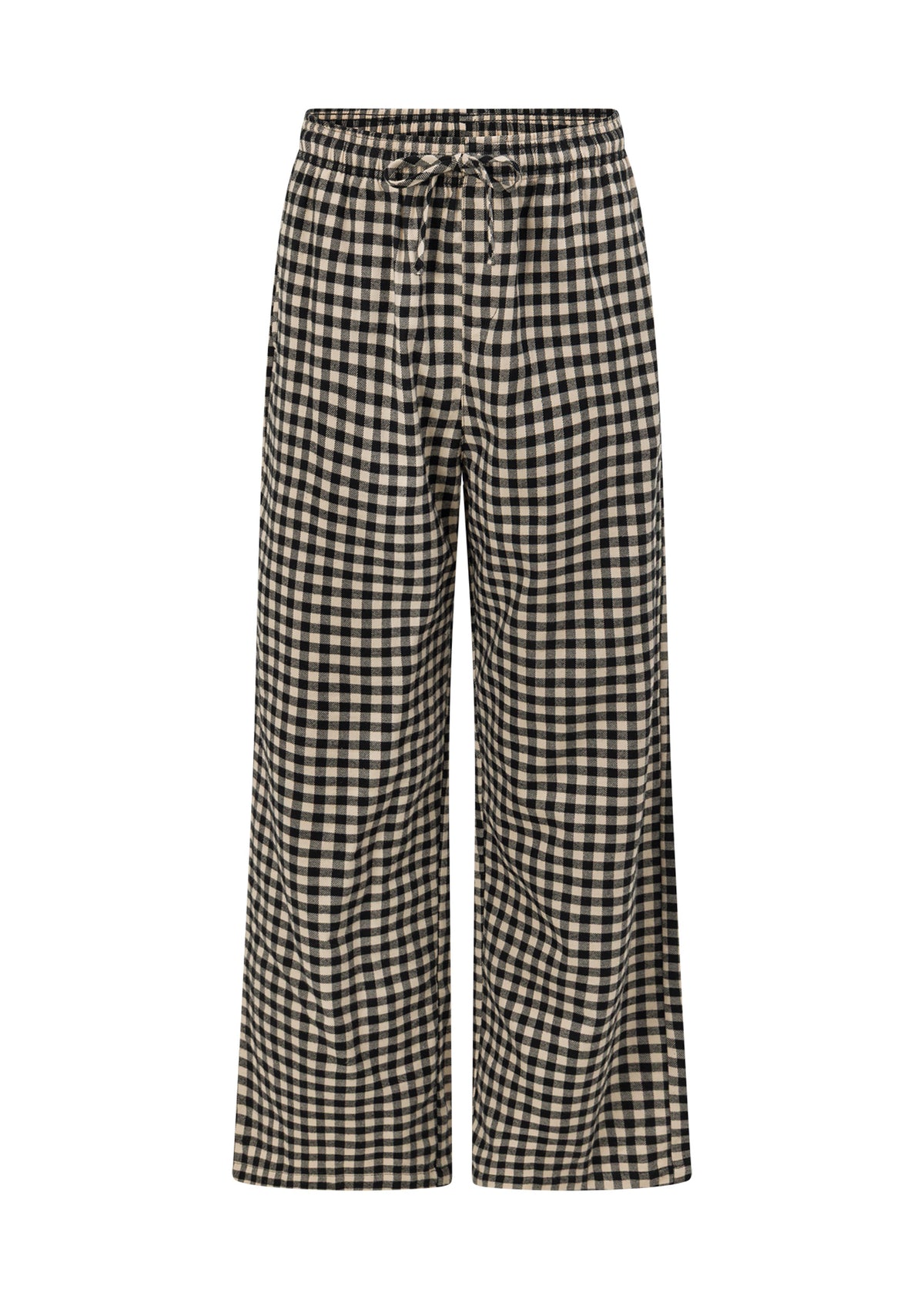 Lorna Jane Sugarplaid Flannel Lounge Pants - Cream Check