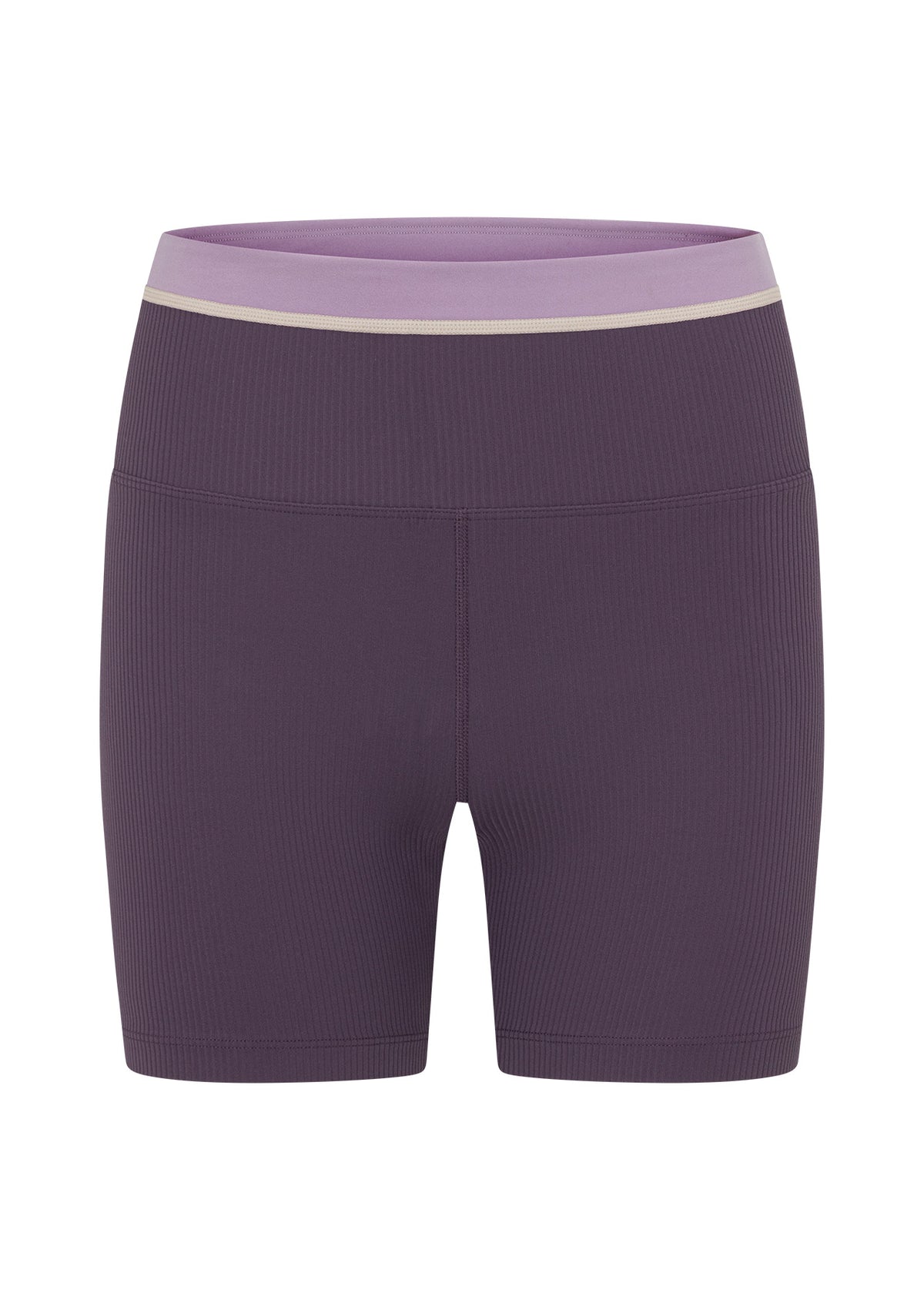 Lorna Jane Perfect Practice Rib 12Cm Bike Shorts - Midnight Plum