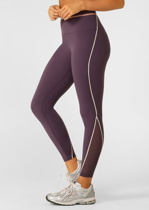 Lorna Jane Podium Ankle Biter Leggings - Midnight Plum